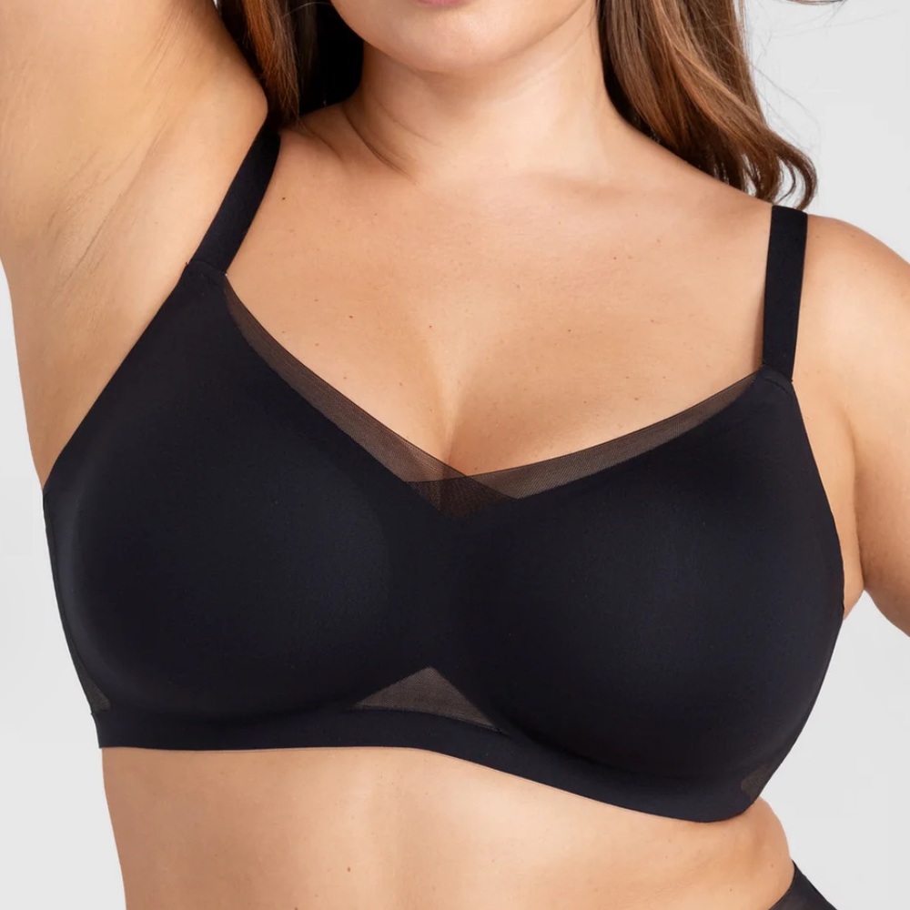 HONEYLOVE CrossOver Bra In Black Size 1X